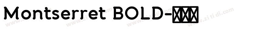 Montserret BOLD字体转换